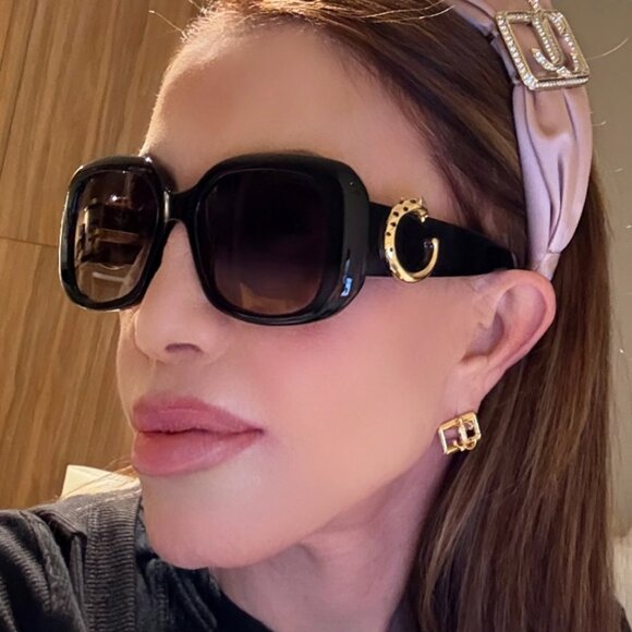 Cartier Panther Black Sunglasses - Picture 5 of 6